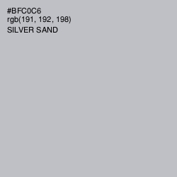 #BFC0C6 - Silver Sand Color Image